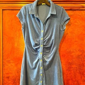 NIA Size L blue Terry cloth dress